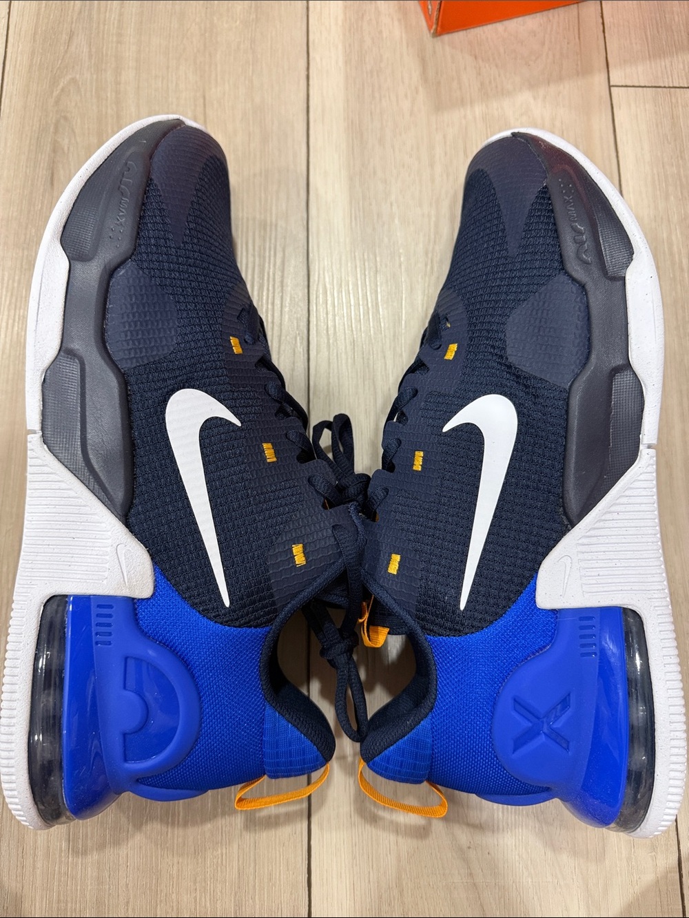 Nike Navy & Royal Blue Athletic Sneakers with White Swoosh - Picture 4 of 8